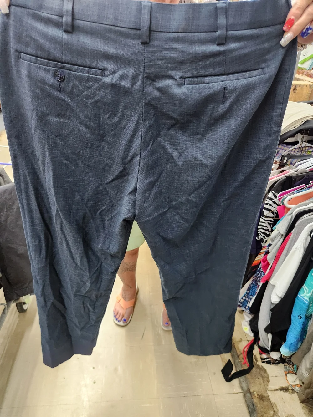 Savane Men's Dark Navy Dress Pants